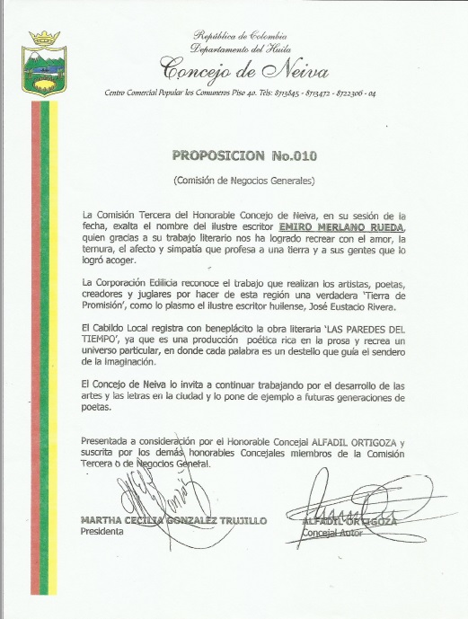 PROPOSICION CONCEJO DE NEIVA